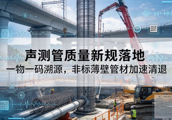 青山声测管质量新规落地，一物一码溯源，非标薄壁管材加速清退
